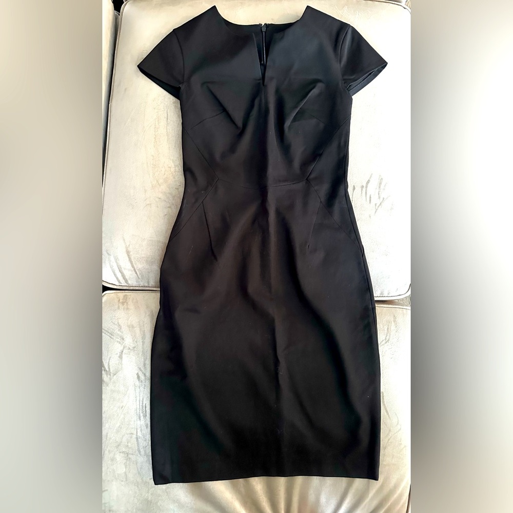 Banana republic little black sheath dress with cap sleeves, size 2